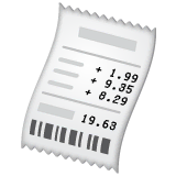 receipt Emoji whatsapp