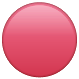 🔴 Cerchio rosso Emoji su WhatsApp