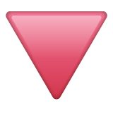 red-triangle-pointed-down Emoji whatsapp