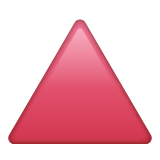red-triangle-pointed-up Emoji whatsapp