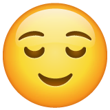 relieved-face Emoji whatsapp