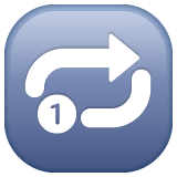 repeat-single-button Emoji whatsapp