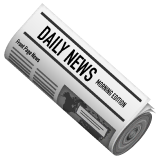rolled-up-newspaper Emoji whatsapp