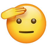 saluting-face Emoji whatsapp