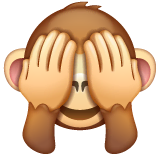see-no-evil-monkey Emoji whatsapp