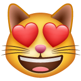 smiling-cat-with-heart-eyes Emoji whatsapp