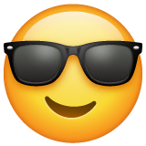 smiling-face-with-sunglasses Emoji whatsapp