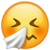 sneezing-face Emoji whatsapp