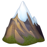 snow-capped-mountain Emoji whatsapp