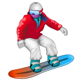 Praticante de snowboard Emoji WhatsApp
