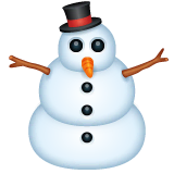 snowman-without-snow Emoji whatsapp