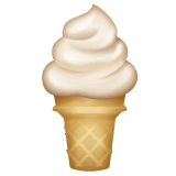 Soft Ice Cream Emoji on WhatsApp