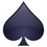 spade-suit Emoji whatsapp