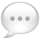 Speech Balloon Emoji on WhatsApp