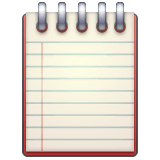 spiral-notepad Emoji whatsapp