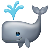 Spouting Whale Emoji on WhatsApp