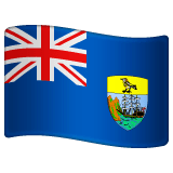 Флаг острова Святой Елены Эмодзи в WhatsApp