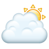 sun-behind-large-cloud Emoji whatsapp