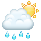 sun-behind-rain-cloud Emoji whatsapp