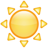 Sun Emoji on WhatsApp