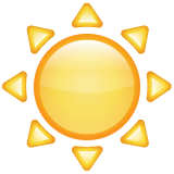 sun Emoji whatsapp