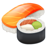 Sushi Emoji on WhatsApp