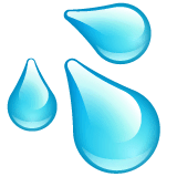 Gotas de água Emoji WhatsApp