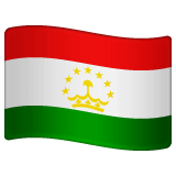 Drapeau du Tadjikistan Émoji WhatsApp
