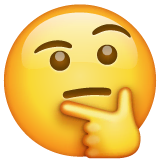 thinking-face Emoji whatsapp