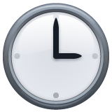 three-oclock Emoji whatsapp