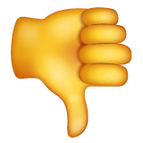 thumbs-down Emoji whatsapp