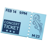 ticket Emoji whatsapp