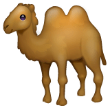 🐫 Two-Hump Camel Emoji on WhatsApp