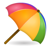 ⛱️ Umbrella on Ground Emoji on WhatsApp