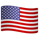 Флаг США Эмодзи в WhatsApp