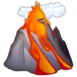 Volcano Emoji on WhatsApp