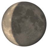 waning-crescent-moon Emoji whatsapp