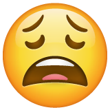 weary-face Emoji whatsapp