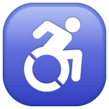 ♿ Simbolo della sedia a rotelle Emoji su WhatsApp