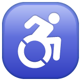 wheelchair-symbol Emoji whatsapp