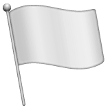 🏳️ Bandiera bianca Emoji su WhatsApp