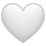 white-heart Emoji whatsapp