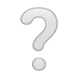 white-question-mark Emoji whatsapp