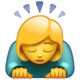 woman-bowing Emoji whatsapp
