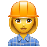 woman-construction-worker Emoji whatsapp
