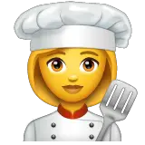 Chef donna Emoji WhatsApp