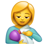 👩‍🍼 Woman Feeding Baby Emoji on WhatsApp