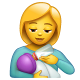 woman-feeding-baby Emoji whatsapp