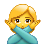 woman-gesturing-no Emoji whatsapp