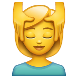 woman-getting-massage Emoji whatsapp